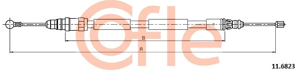 Cable Pull, parking brake 11.6823
