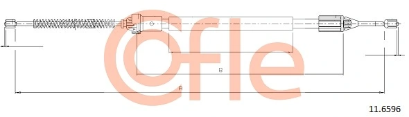 Cable Pull, parking brake 92.11.6596