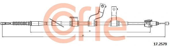 Cable Pull, parking brake 17.2579