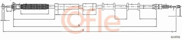 Cable Pull, parking brake 92.12.0721