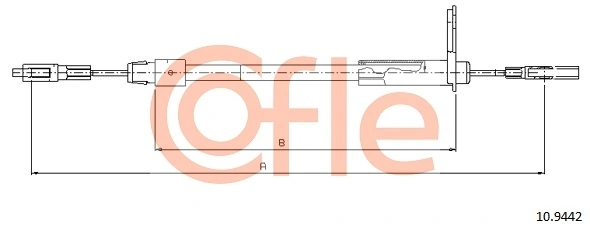 Cable Pull, parking brake 92.10.9442