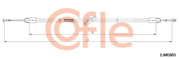 Cable Pull, parking brake 1.ME003