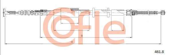 COFLE 461.8 Cable Pull, parking brake