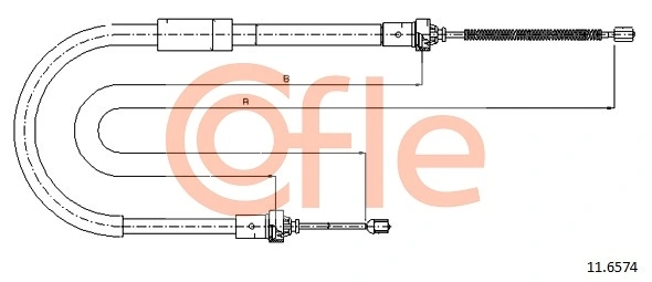 Cable Pull, parking brake 11.6574