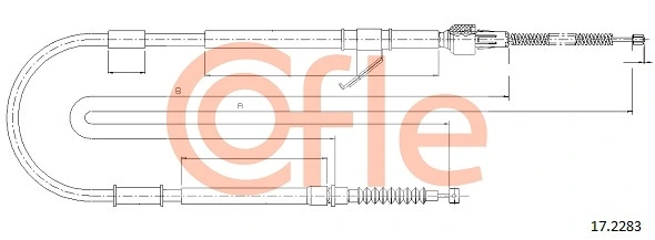 Cable Pull, parking brake 17.2283