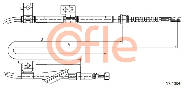 Cable Pull, parking brake 92.17.4034