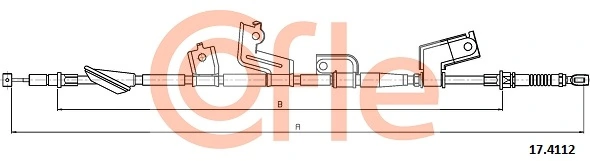 Cable Pull, parking brake 17.4112
