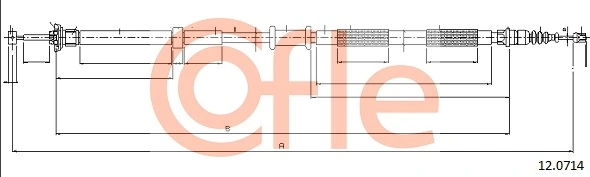 Cable Pull, parking brake 12.0714