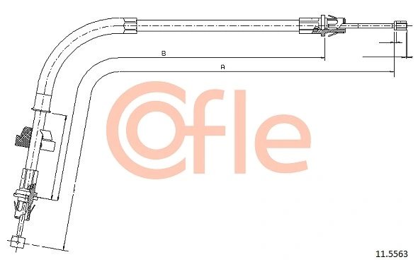 Cable Pull, parking brake 92.11.5563