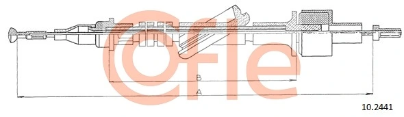 Cable Pull, clutch control 10.2441