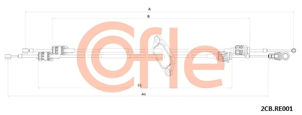 Cable Pull, manual transmission 2CB.RE001