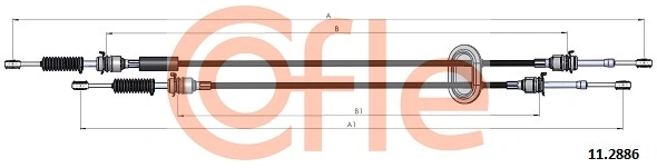 Cable Pull, manual transmission 11.2886