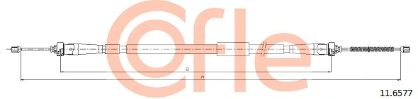 Cable Pull, parking brake 11.6577