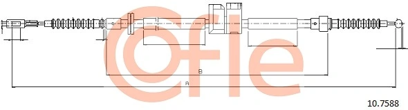 Cable Pull, parking brake 92.10.7588