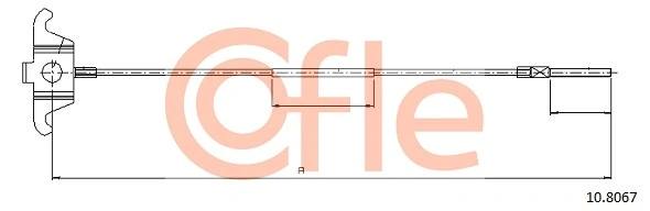 Cable Pull, parking brake 92.10.8067