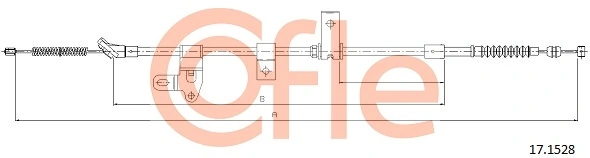 Cable Pull, parking brake 17.1528