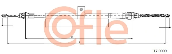 Cable Pull, parking brake 92.17.0009