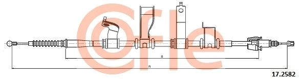 Cable Pull, parking brake 17.2582