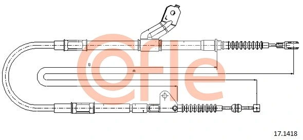 Cable Pull, parking brake 92.17.1418