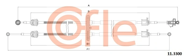 Cable Pull, manual transmission 11.3300
