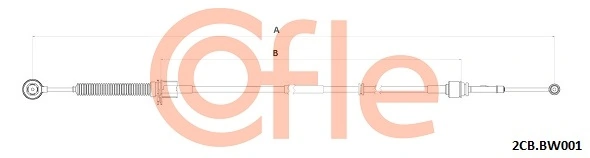 Cable Pull, manual transmission 92.2CB.BW001