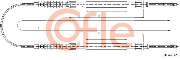 Cable Pull, parking brake 92.10.4732