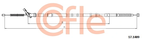 Cable Pull, parking brake 92.17.1489