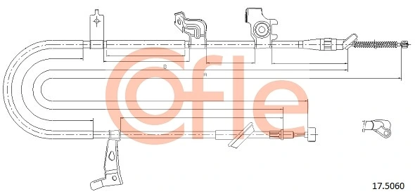 Cable Pull, parking brake 92.17.5060
