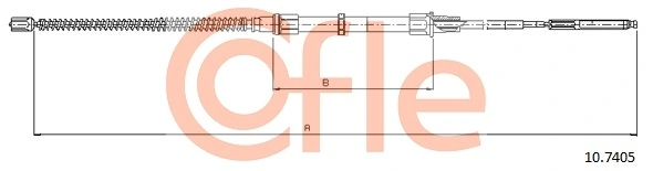 Cable Pull, parking brake 92.10.7405