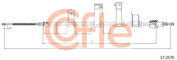 Cable Pull, parking brake 92.17.2570