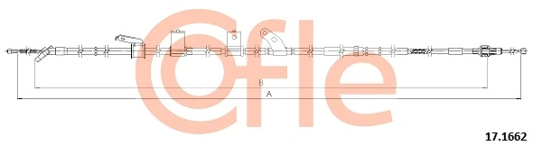 Cable Pull, parking brake 92.17.1662