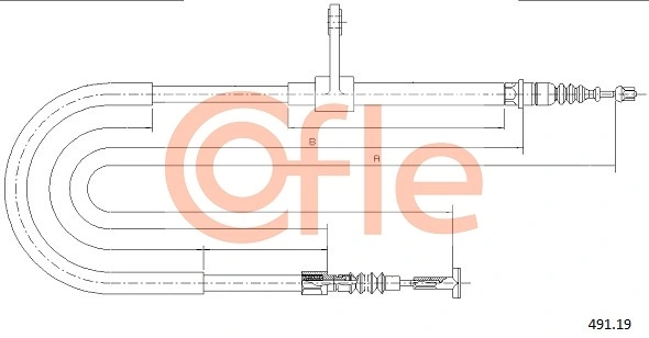 Cable Pull, parking brake 491.19