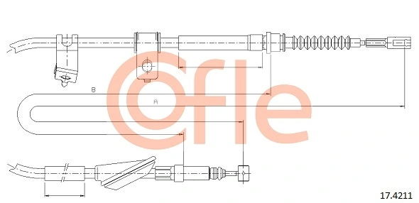 Cable Pull, parking brake 92.17.4211
