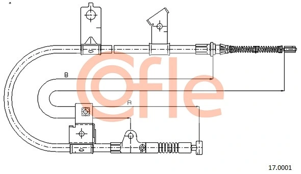 Cable Pull, parking brake 92.17.0001