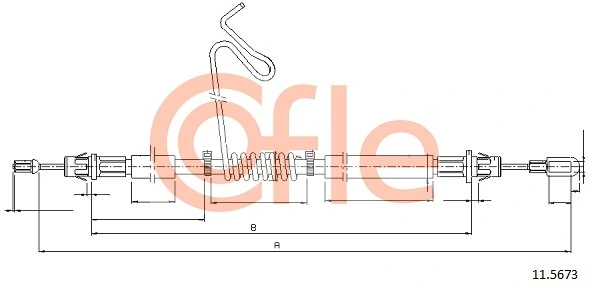 Cable Pull, parking brake 92.11.5673