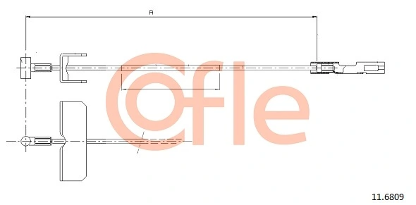 Cable Pull, parking brake 92.11.6809