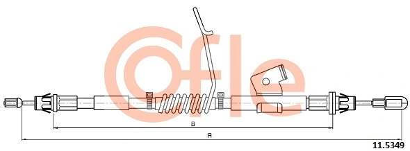 Cable Pull, parking brake 92.11.5349