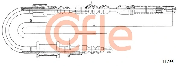 Cable Pull, parking brake 92.11.593