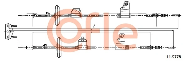 Cable Pull, parking brake 11.5778