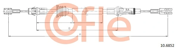 Cable Pull, parking brake 10.6852