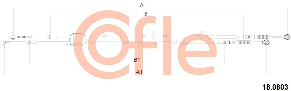 Cable Pull, manual transmission 18.0803