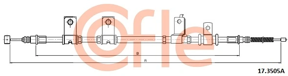Cable Pull, parking brake 92.17.3505A