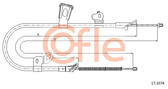 Cable de accionamiento, freno de estacionamiento 92.17.1074