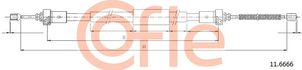 Cable Pull, parking brake 11.6666
