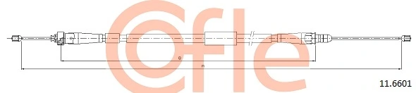 Cable Pull, parking brake 92.11.6601