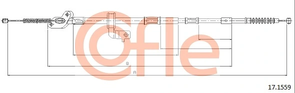 Cable Pull, parking brake 17.1559