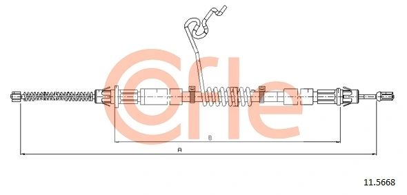 Cable Pull, parking brake 11.5668