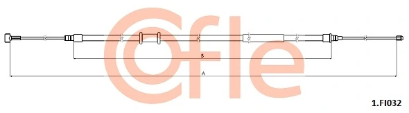 Cable Pull, parking brake 92.1.FI032