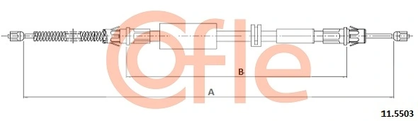 Cable Pull, parking brake 11.5503