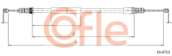 Cable Pull, parking brake 92.10.4713